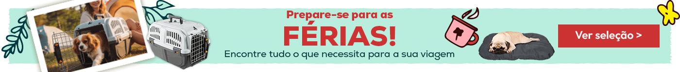 Prepare-se para as férias: Até -40% em acessórios para cão