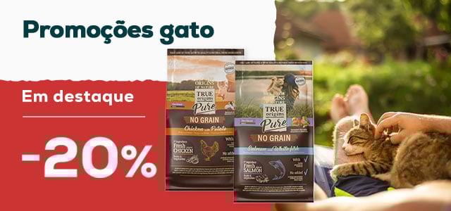 True Origins Pure: -20% numa seleção de ração para gato
