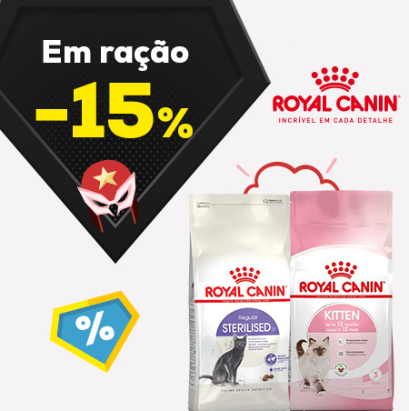 Royal Canin: -15% numa seleção de ração para gato