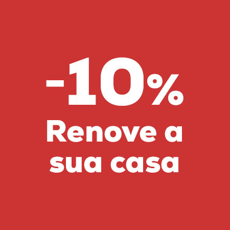 10% de desconto em acessórios para renovar a sua casa