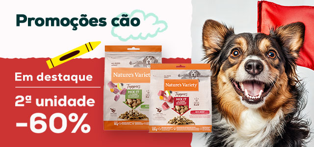 Nature's Variety: -60% na 2.ª unidade numa seleção de snacks para cão 40 g