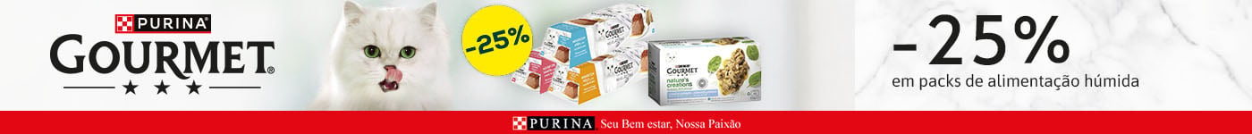 Gourmet: -25% numa seleção de packs de alimentação húmida