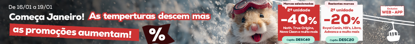 40% de desconto na 2ª unidade em todas as marcas exclusivas ou 20% de desconto na 2ª unidade nas restantes marcas