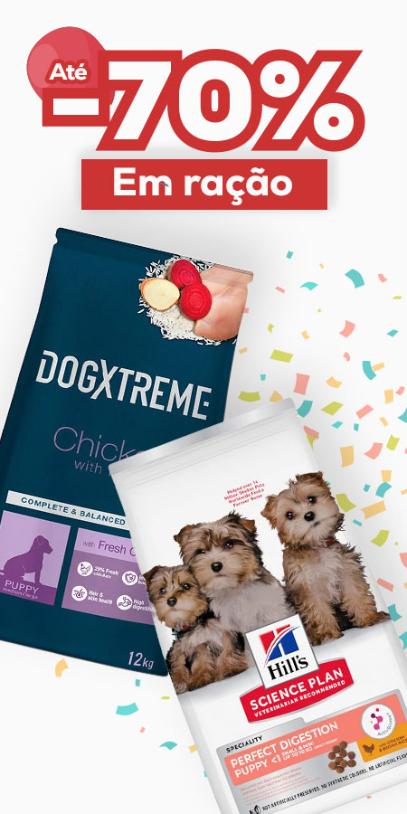 Até -70% na 2ª unidade numa seleção de ração
