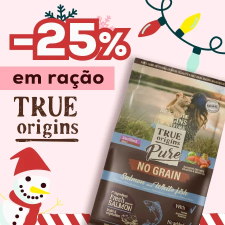 True Origins: -25% em ração para gato