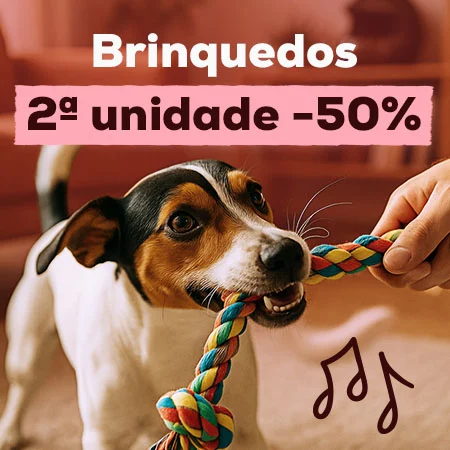 -50% na 2ªun. em seleção de brinquedos