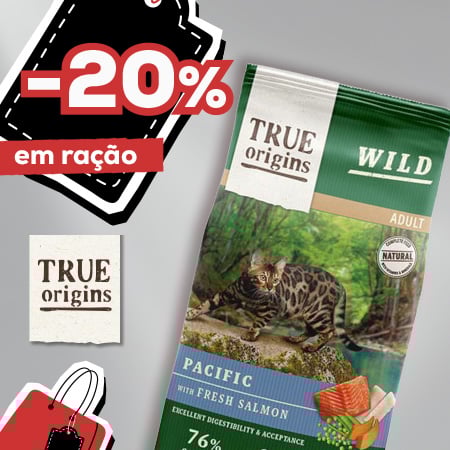 True Origins: -20% em toda a ração para gato