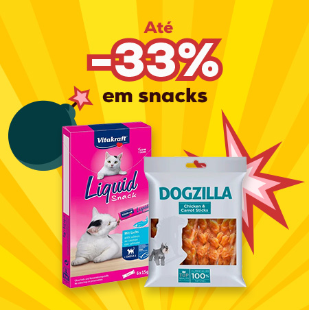 Até -33% em snacks