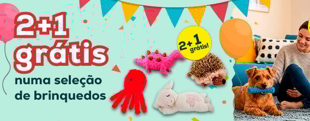 2+1 grátis numa seleção de brinquedos