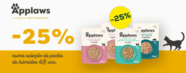 Applaws: -25% numa seleção de packs de comida húmida (48 uds)