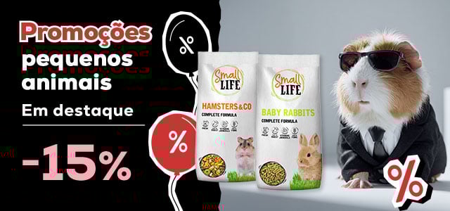 Small Life: -15% em comida para pássaros e roedores