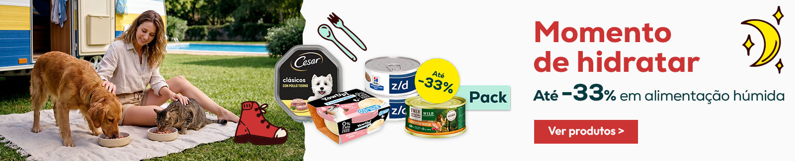 Momento de hidrata&ccedil;&atilde;o: At&eacute; -33% numa sele&ccedil;&atilde;o de packs de alimenta&ccedil;&atilde;o h&uacute;mida