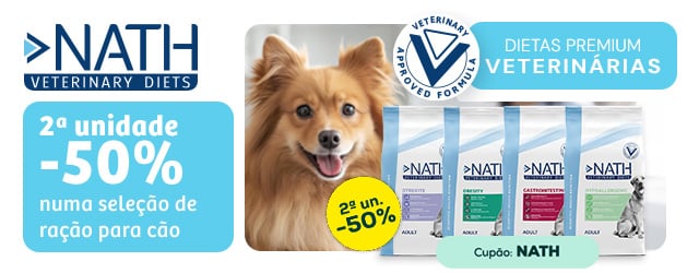 ;Nath Diets: 2ª unidade -50% numa seleção de ração para cão