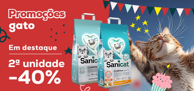 -40% na 2ª unidade numa seleção de areias Sanicat