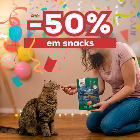 Até -50% numa seleção de snacks