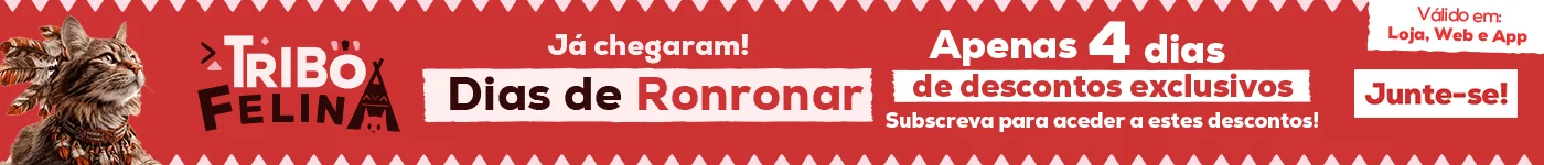 Dias de Ronronar: -70% na 2ª unidade numa seleção de snacks para gato e super promoções em alimentação, higiene e areias