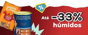 Até -33% em húmidos para cão