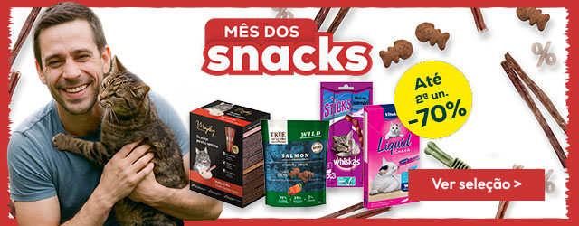 Mês dos snacks para gato