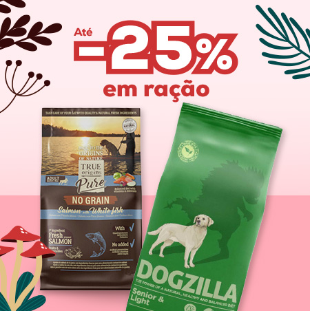 Até 25% de desconto em ração para cão Até 25% de desconto em ração para cão