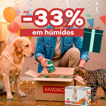 Até -33% numa seleção de húmidos