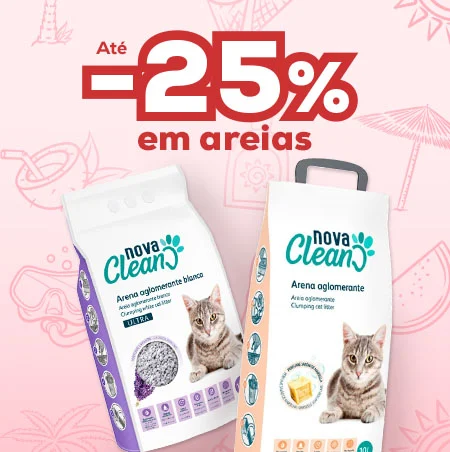 Até -25% em areias