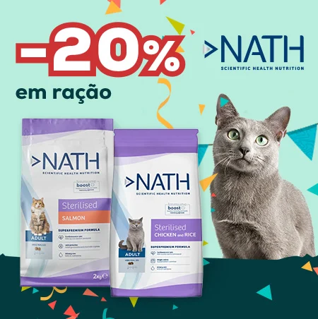 Nath: -20% numa seleção de ração para gato