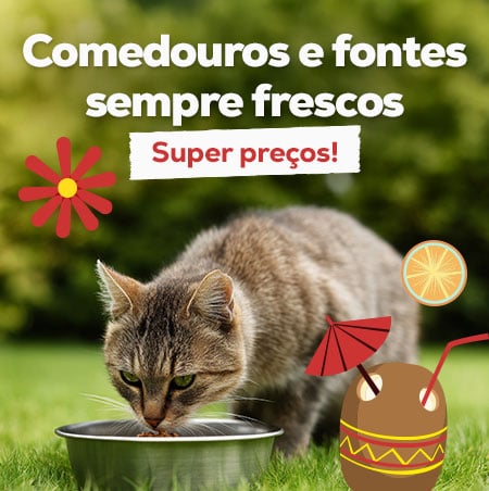 Super preços numa seleção de comedouros e fontes