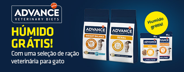 Advance Veterinary Diets: Alimentação húmida de oferta com seleção de ração veterinária para gato