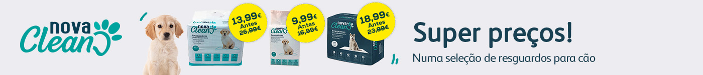 Super preços em resguardos de treino para cão junior Nova Clean