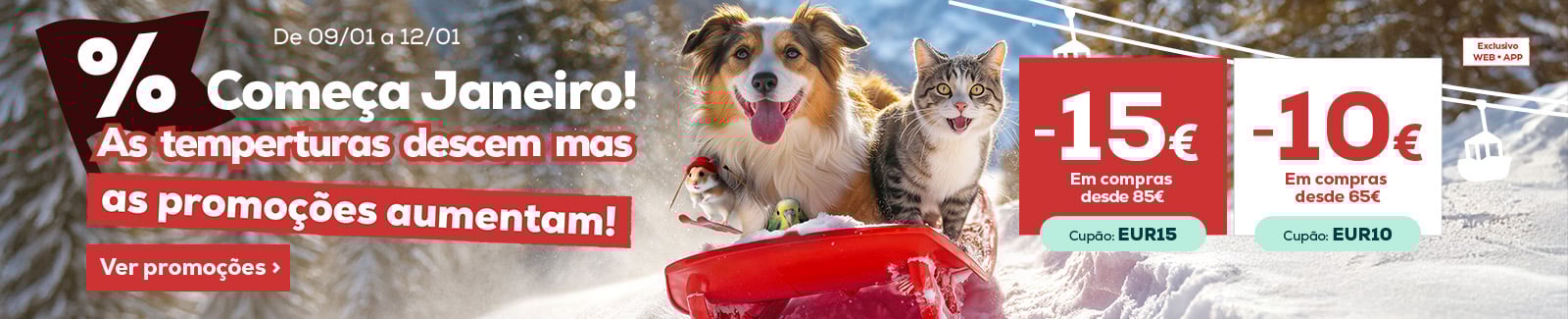 15&euro; de desconto em compras desde 85&euro; ou 10&euro; de desconto em compras desde 65&euro;