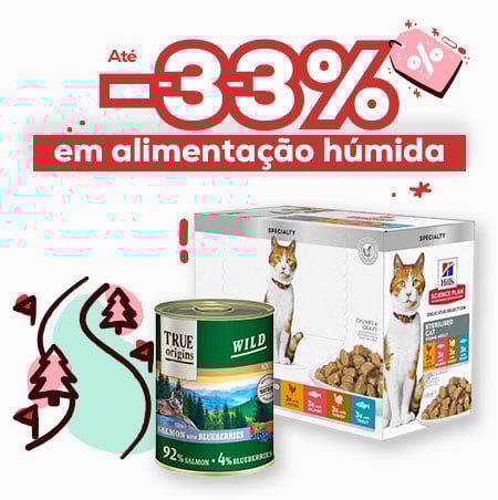 Até -33% numa seleção de alimentação húmida