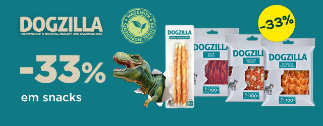 Dogzilla: -33% numa seleção de packs de snacks