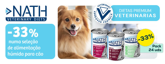 Nath: -33% numa seleção de packs de alimentação húmida para cão