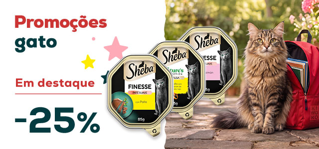 Sheba: -25% numa seleção de alimentação húmida para gato