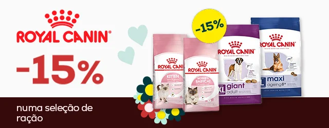 Royal Canin: -15% numa seleção de ração para cão e gato
