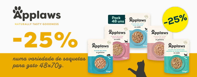 Applaws: -25% numa seleção de packs de húmidos para gato 48 x 70 g