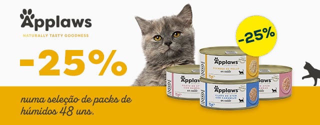 Applaws: -25% numa seleção de packs de comida húmida (48 uds)
