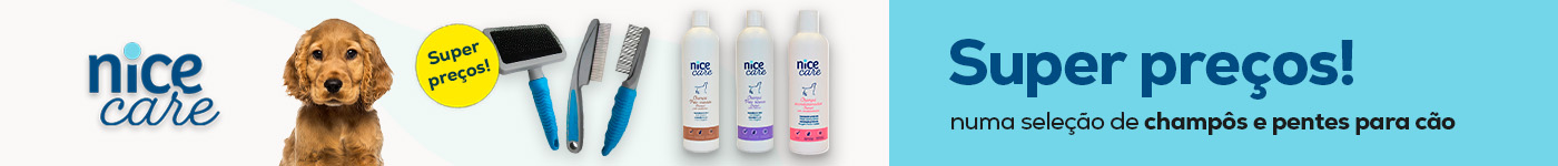 Nice Care: Super Preços numa seleção de shampoos e produtos para pelo para cães e gatos