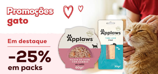 Applaws: -25% numa seleção de alimentação húmida e snacks para gato