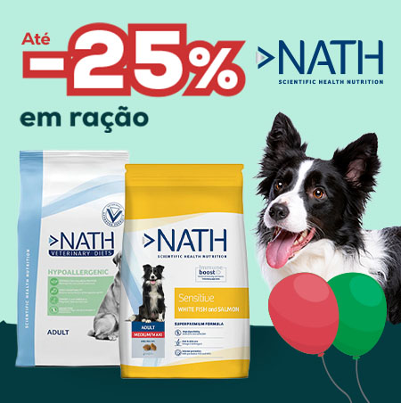 Nath: Até -25% numa seleção de ração para cão