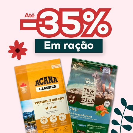 Até -35% numa seleção de ração para cão