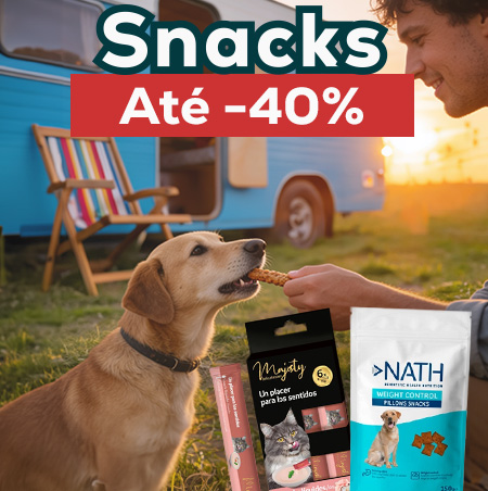 Até -40% em snacks