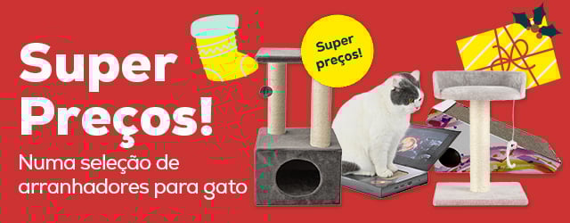 Super preços em arranhadores. O presente perfeito para o Natal