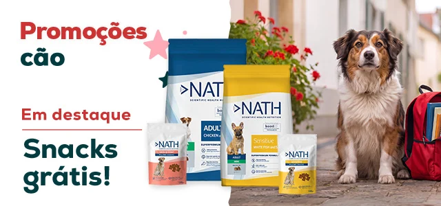 Nath: Snack de oferta na compra de uma seleção de ração para cão