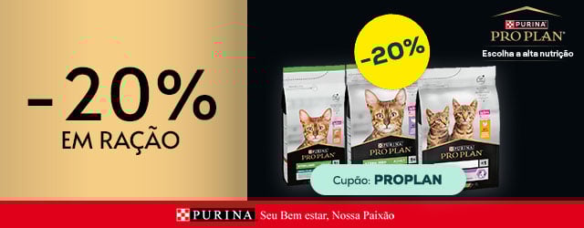 PRO PLAN: -20% em Ração para gato