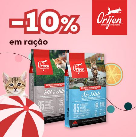 Orijen: -10% numa seleção de ração para gato
