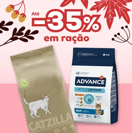Até 35% de desconto em ração para gato