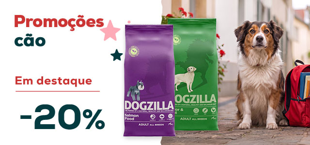Dogzilla: -20% numa seleção de ração para cão 12 kg