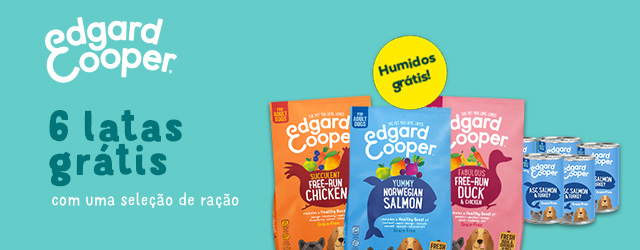 Edgard & Cooper: 6 latas de alimentação húmida grátis na compra de ração para cão 12 kg