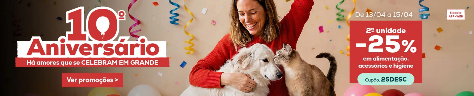 25% desconto na segunda unidade